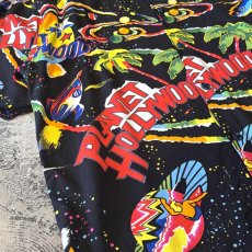 画像5: "PLANET HOLLYWOOD" ALL OVER GRAPHIC PATTERN RAYON S/S SHIRT / Mens L (5)