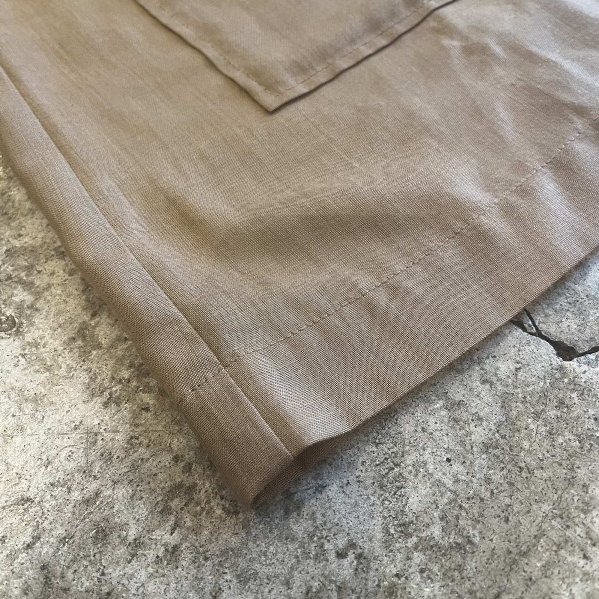 画像3: 4 POCKET NO COLLAR DESIGN SHEER S/S SHIRT / Ladies M (3)