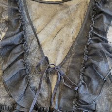 画像8: FRILL LINE TIERED DESIGN TULLE VEST / Ladies M (8)