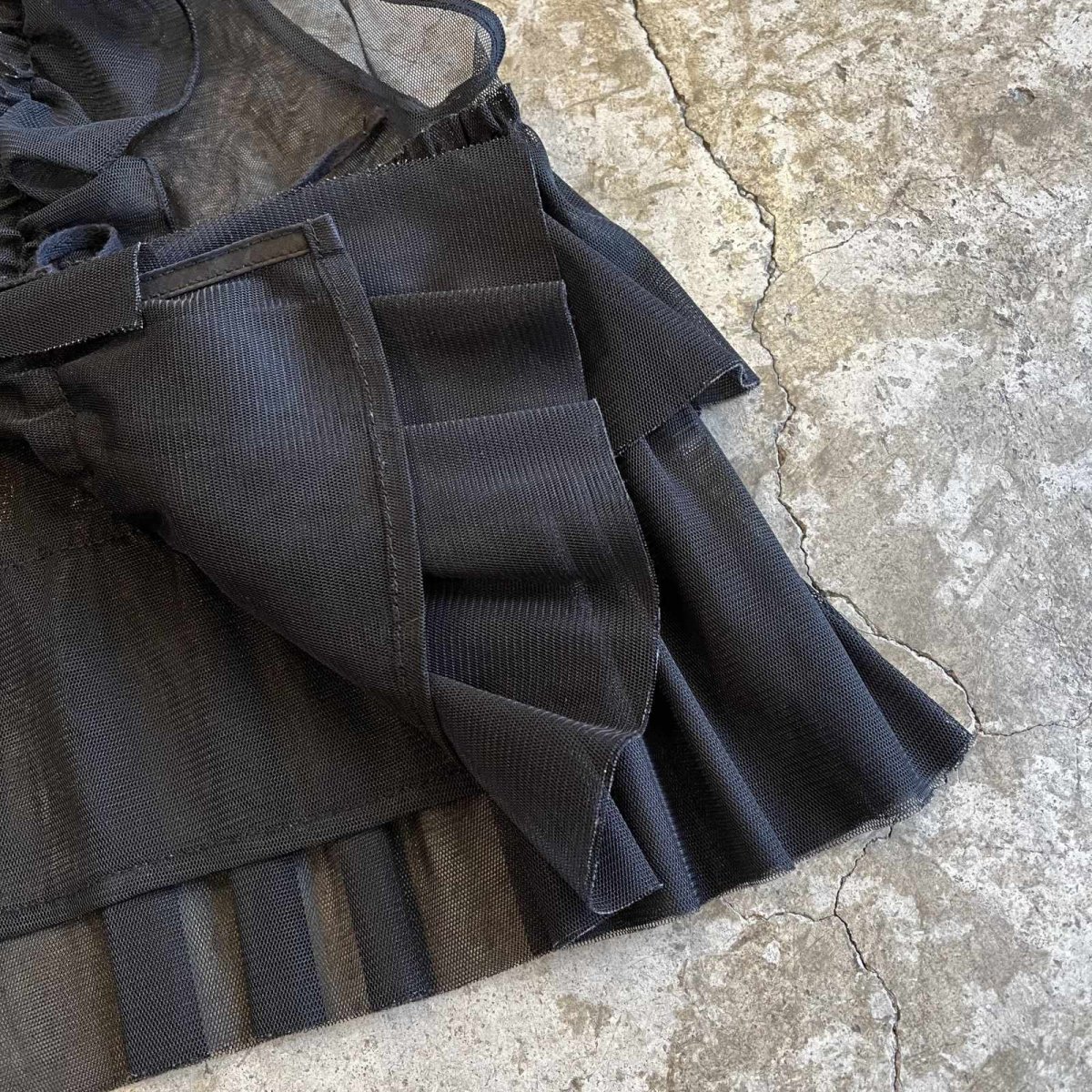 画像5: FRILL LINE TIERED DESIGN TULLE VEST / Ladies M (5)