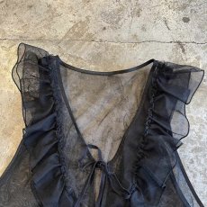 画像6: FRILL LINE TIERED DESIGN TULLE VEST / Ladies M (6)