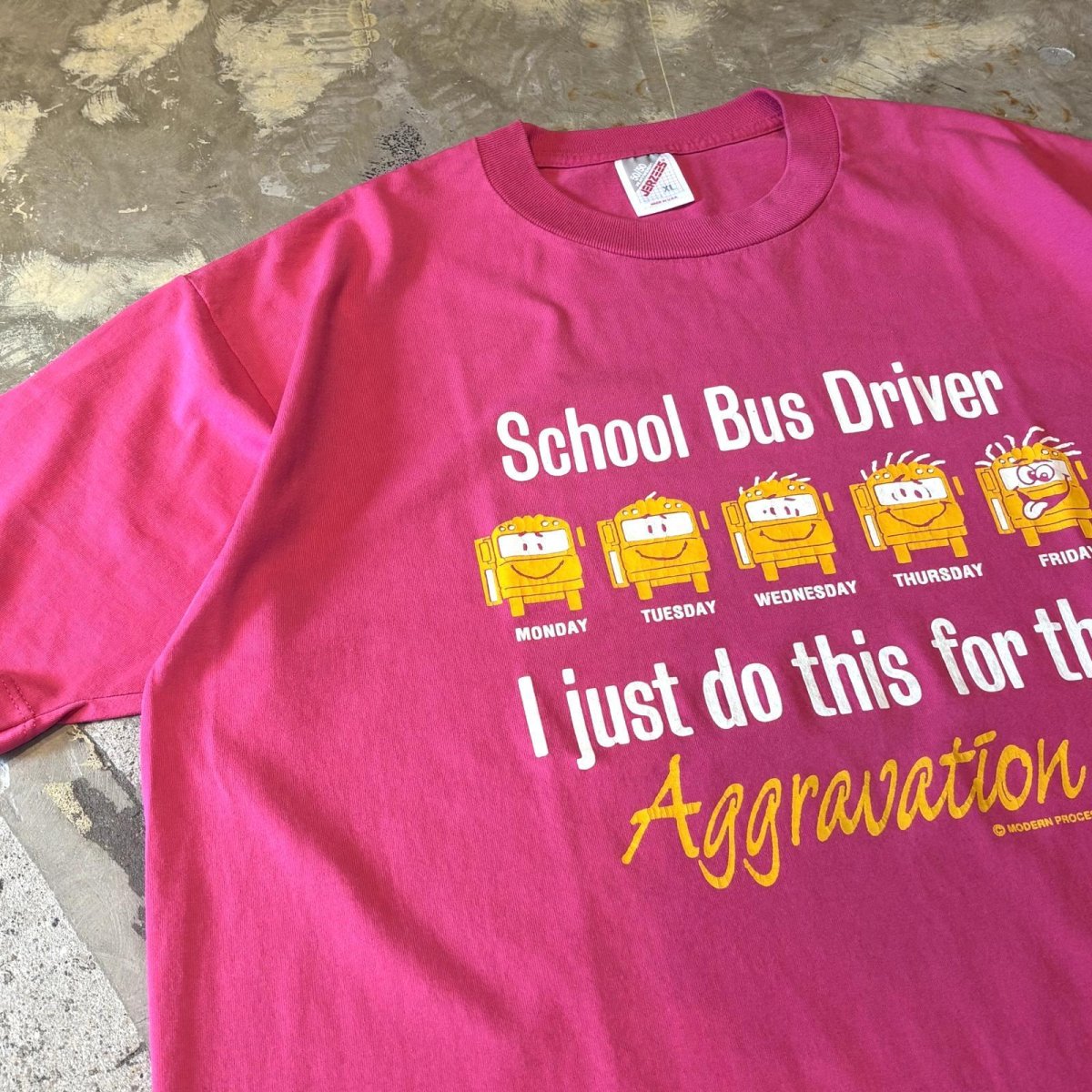 画像3: SCHOOL BUS PRINTED COLOR S/S TEE / Mens XL / MADE IN USA (3)