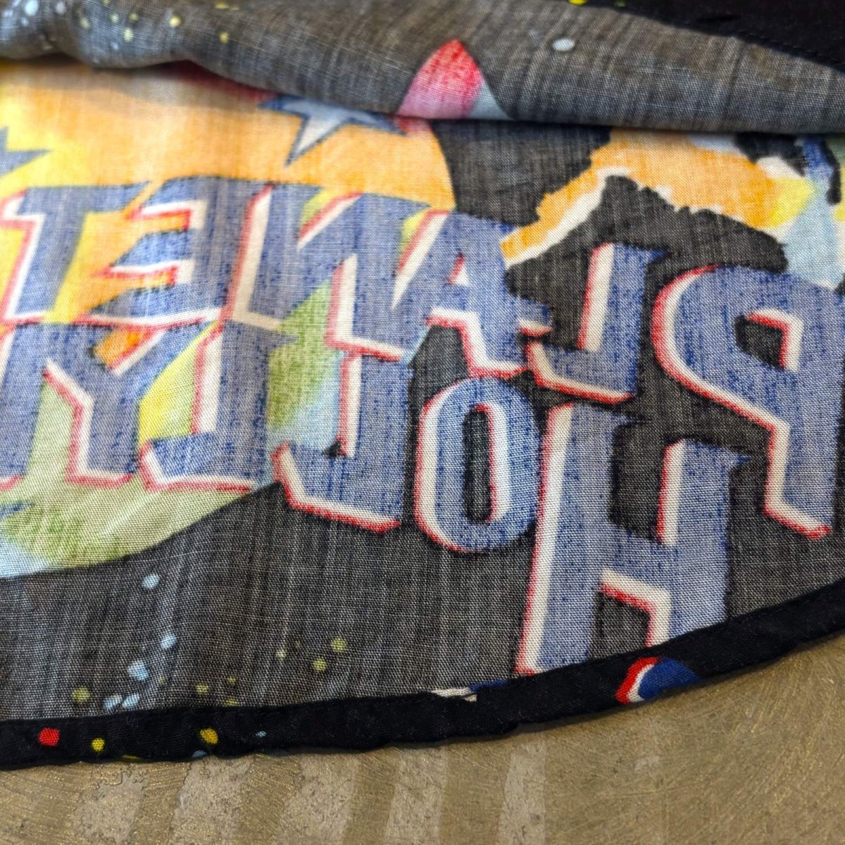 画像8: "PLANET HOLLYWOOD" ALL OVER GRAPHIC PATTERN RAYON S/S SHIRT / Mens L (8)
