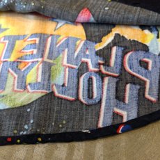 画像8: "PLANET HOLLYWOOD" ALL OVER GRAPHIC PATTERN RAYON S/S SHIRT / Mens L (8)