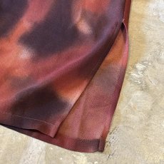 画像10: GRADATION PATTERN OPEN COLLAR SHEER S/S SHIRT / Mens M (10)
