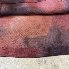 画像8: GRADATION PATTERN OPEN COLLAR SHEER S/S SHIRT / Mens M (8)