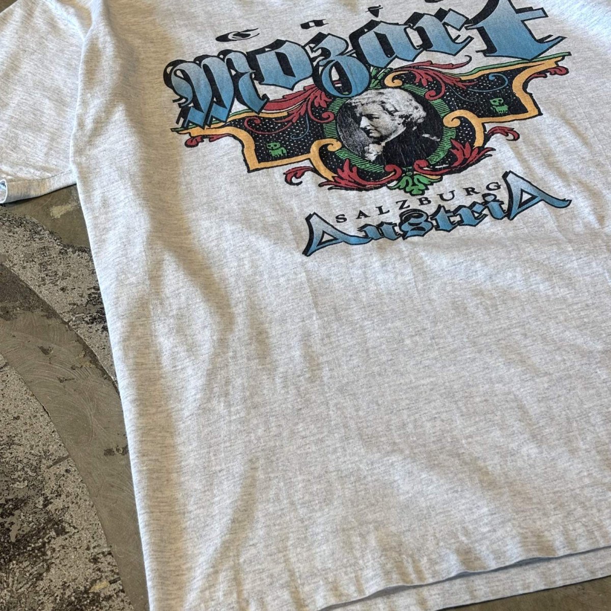 画像5: 90's "MOZART" FRONT FACE PRINTED S/S TEE / Mens XL / MADE IN USA (5)