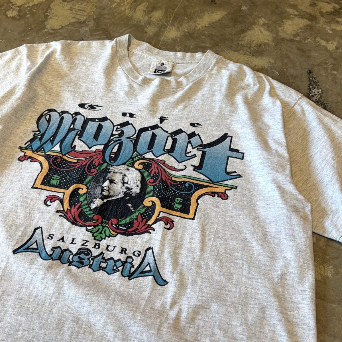 画像4: 90's "MOZART" FRONT FACE PRINTED S/S TEE / Mens XL / MADE IN USA (4)