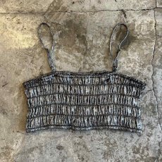 画像1: METALLIC COLOR GATHER DESIGN BUSTIER / Ladies S~FREE(M) (1)
