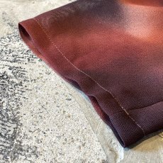 画像7: GRADATION PATTERN OPEN COLLAR SHEER S/S SHIRT / Mens M (7)