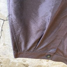 画像5: BROWN COLOR SHEER DESIGN WIDE PANTS / W25~W29 (5)