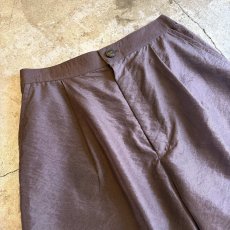 画像3: BROWN COLOR SHEER DESIGN WIDE PANTS / W25~W29 (3)