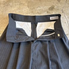 画像7: 【WONDERGROUND】PINSTRIPE PATTERN WIDE SLACKS / GREY / OS (7)