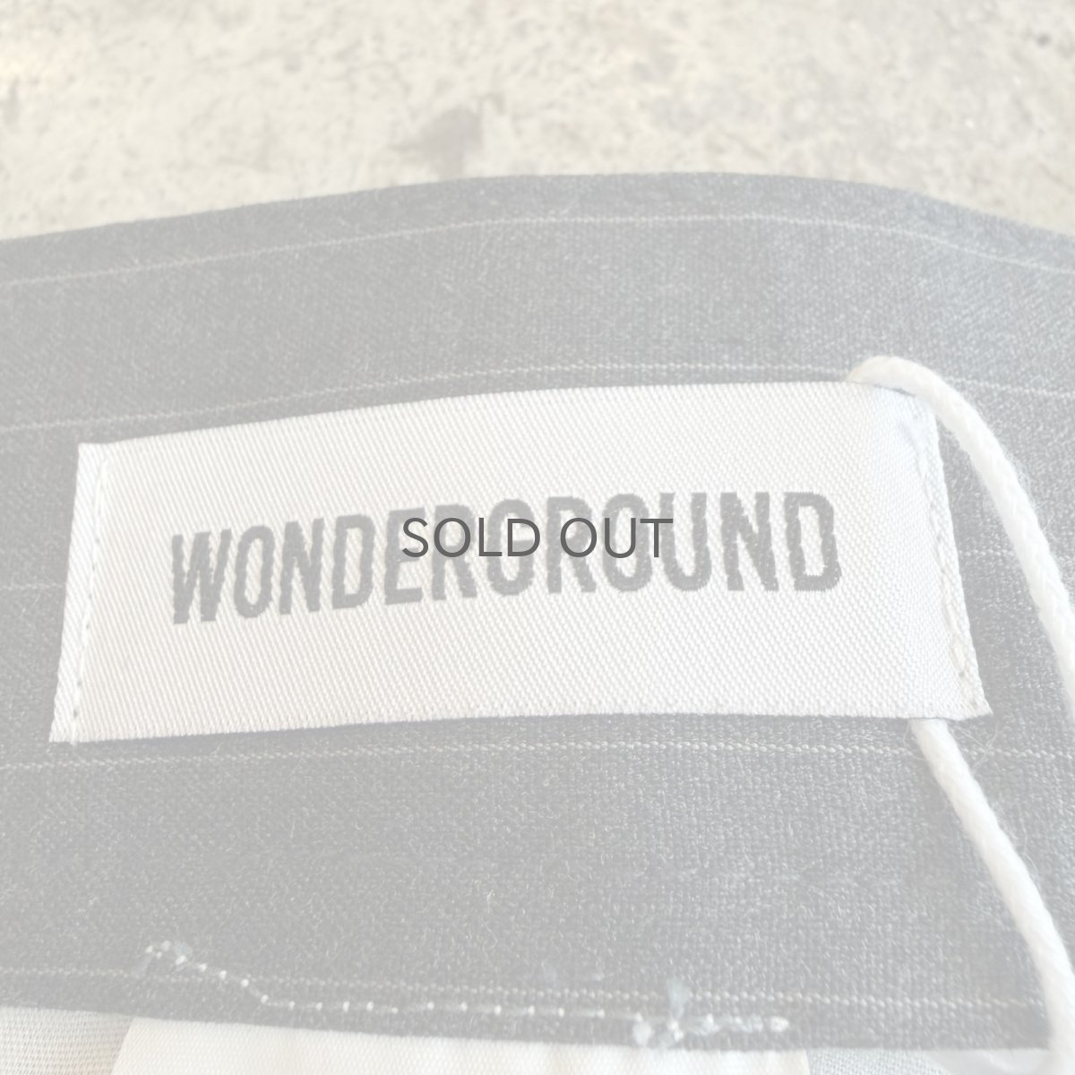 画像11: 【WONDERGROUND】PINSTRIPE PATTERN WIDE SLACKS / GREY / OS (11)