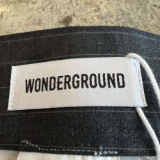 画像11: 【WONDERGROUND】PINSTRIPE PATTERN WIDE SLACKS / GREY / OS (11)