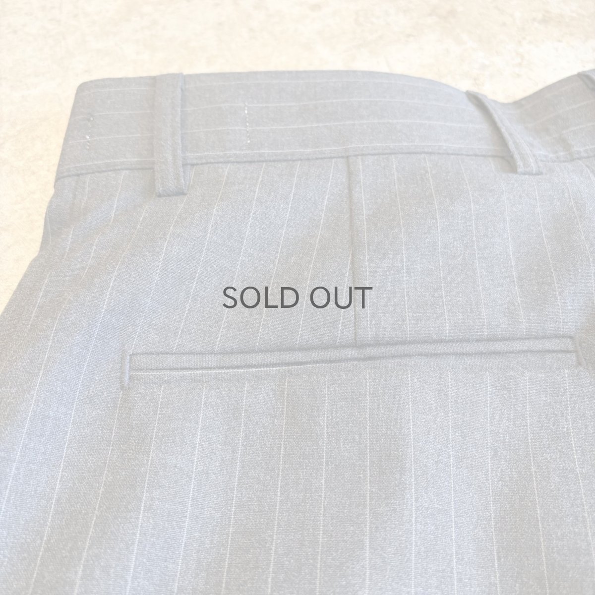 画像9: 【WONDERGROUND】PINSTRIPE PATTERN WIDE SLACKS / GREY / OS (9)