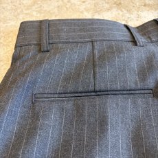 画像9: 【WONDERGROUND】PINSTRIPE PATTERN WIDE SLACKS / GREY / OS (9)