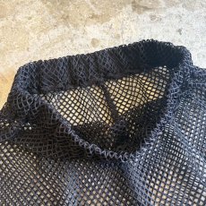 画像6: BLACK COLOR MESH DESIGN ALINE LONG SKIRT / W24~W36 (6)