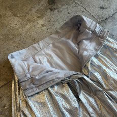 画像8: METALLIC SILVER COLOR FLARE DESIGN LONG SKIRT / W27~W29 (8)