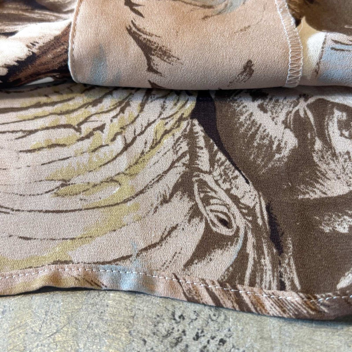 画像8: ALL OVER ANIMAL GRAPHIC PATTERN SHEER S/S SHIRT / Mens M (8)