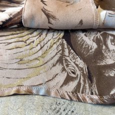 画像8: ALL OVER ANIMAL GRAPHIC PATTERN SHEER S/S SHIRT / Mens M (8)