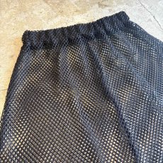 画像3: BLACK COLOR MESH DESIGN ALINE LONG SKIRT / W24~W36 (3)