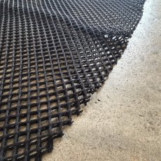 画像10: BLACK COLOR MESH DESIGN ALINE LONG SKIRT / W24~W36 (10)