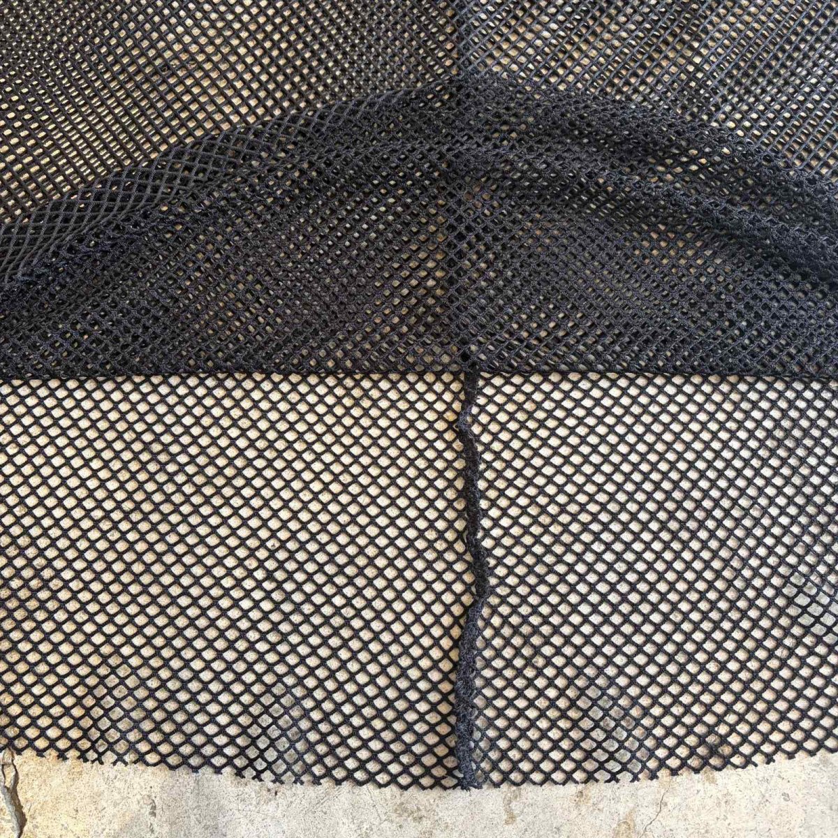 画像5: BLACK COLOR MESH DESIGN ALINE LONG SKIRT / W24~W36 (5)