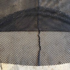 画像5: BLACK COLOR MESH DESIGN ALINE LONG SKIRT / W24~W36 (5)
