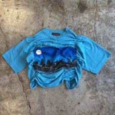 画像1: 【Wiz&Witch】"WEIRD" ONE-OFF SHIRRING TEE / OS (1)
