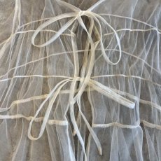 画像9: DOUBLE RIBBON DESIGN SHEER TULLE L/S CARDIGAN  / Ladies M~L (9)
