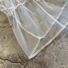 画像3: DOUBLE RIBBON DESIGN SHEER TULLE L/S CARDIGAN  / Ladies M~L (3)