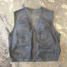 画像2: FRONT MULTI POCKET ZIP UP MESH VEST / Mens L (2)