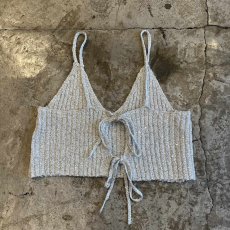 画像2: BACK RIBBON SEQUINS EMBROIDERY 2 WAY DESIGN CAMISOLE / Ladies S~M (2)