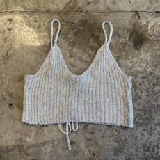 画像1: BACK RIBBON SEQUINS EMBROIDERY 2 WAY DESIGN CAMISOLE / Ladies S~M (1)