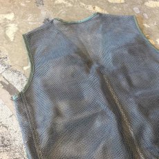 画像9: FRONT MULTI POCKET ZIP UP MESH VEST / Mens L (9)
