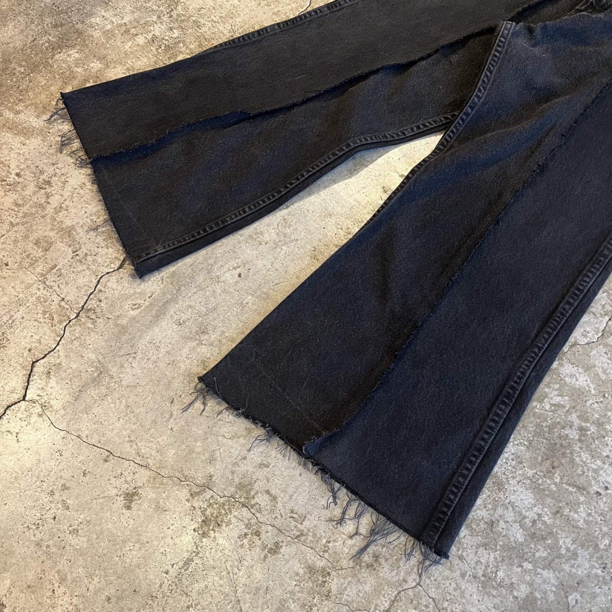 画像4: 【Wiz&Witch】 "TWINS" WIDE DENIM PANTS / W29 (4)