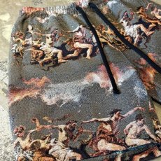 画像5: ART GRAPHIC PATTERN WIDE SILHOUETTE SHORTS / FREE (5)