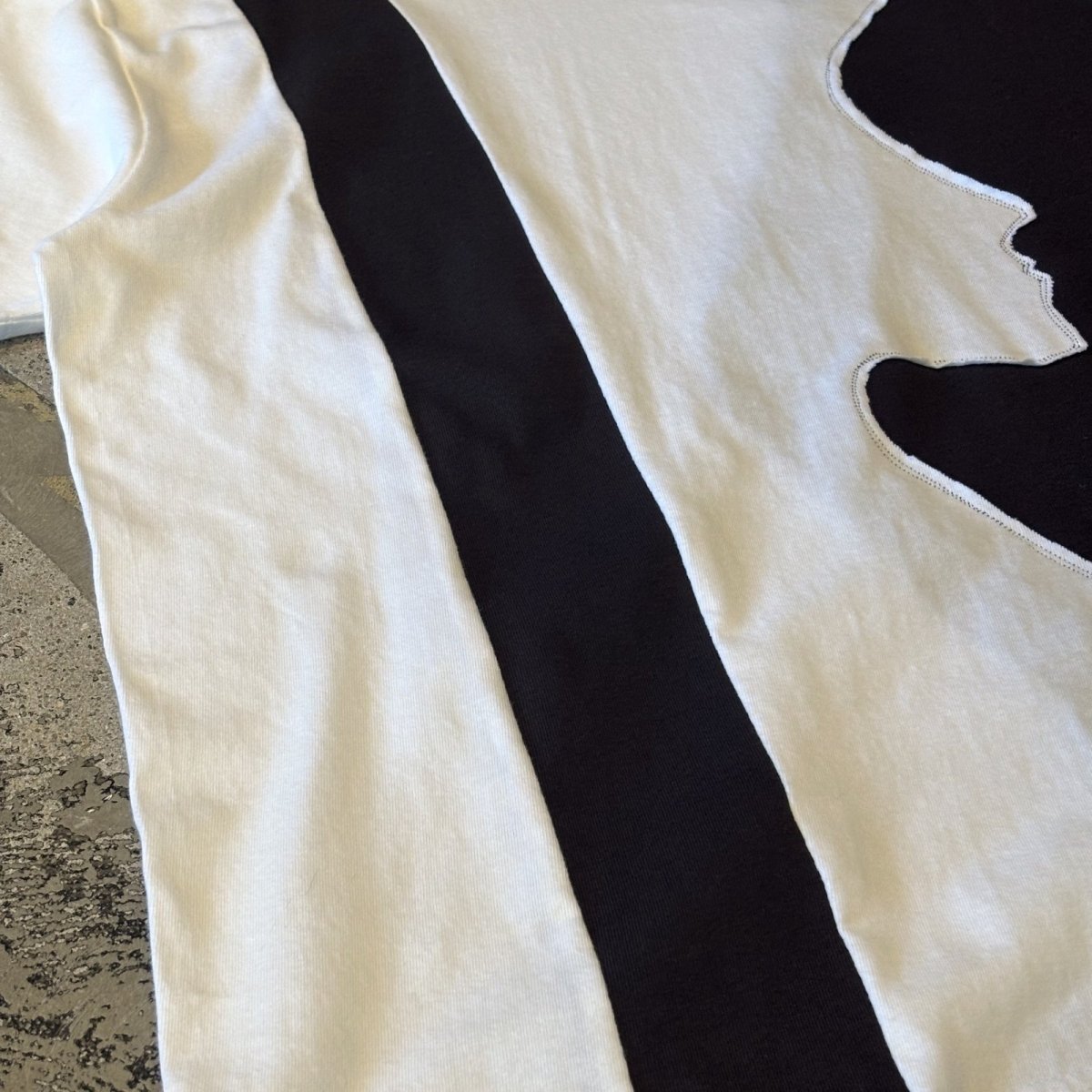 画像5: BICOLOR FACE SHAPE SWITCHED S/S TEE / Mens XL (5)
