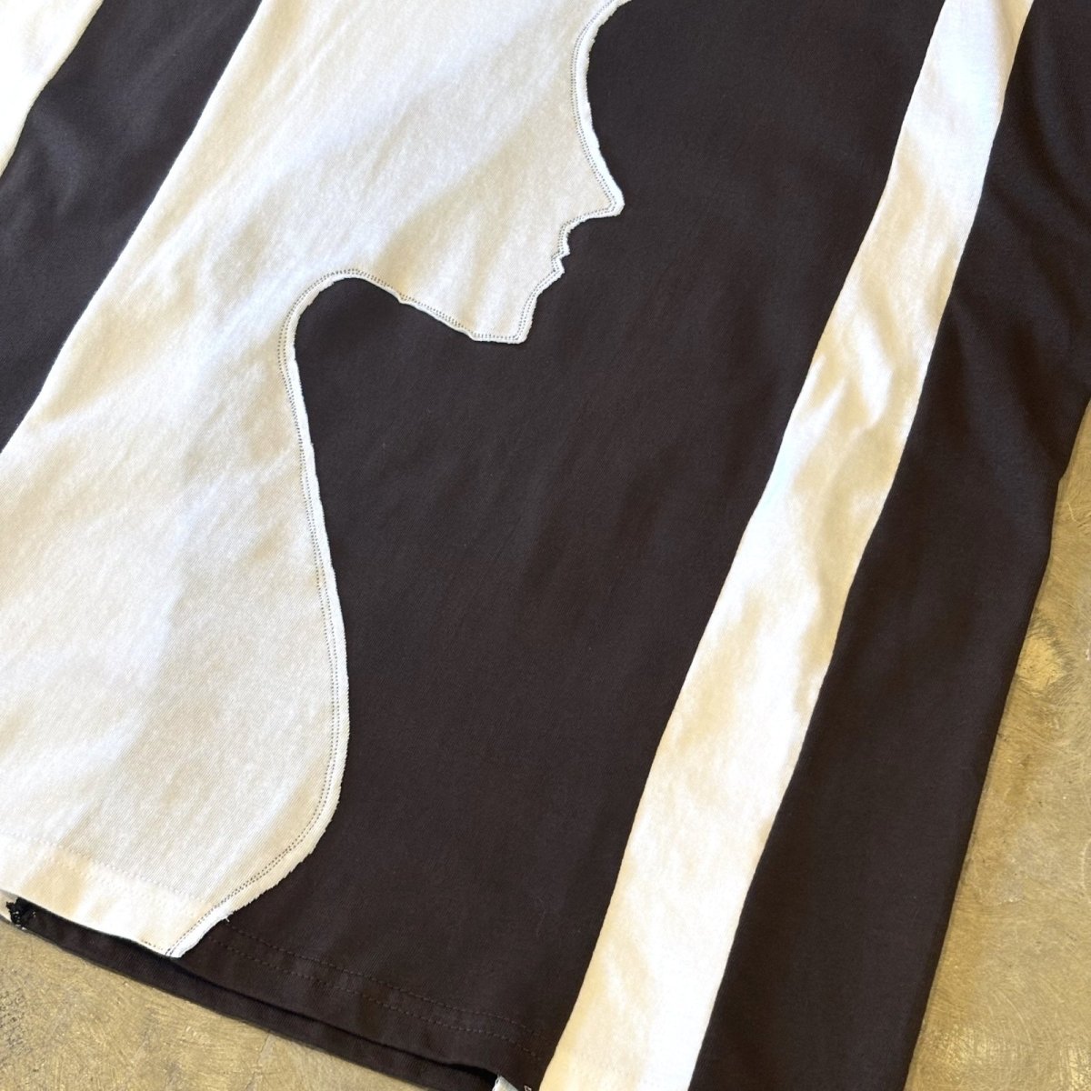 画像6: BICOLOR FACE SHAPE SWITCHED S/S TEE / Mens XL (6)