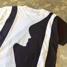 画像4: BICOLOR FACE SHAPE SWITCHED S/S TEE / Mens XL (4)