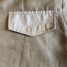 画像9: DOUBLE FLAP DESIGN SHEER SHORT L/S SHIRT / Ladies M (9)