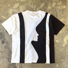 画像1: BICOLOR FACE SHAPE SWITCHED S/S TEE / Mens XL (1)