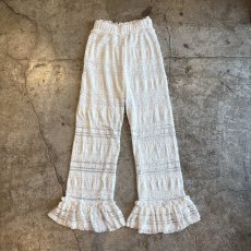 画像1: DRAWERS DESIGN LACE FLARE PANTS / W23~W33 (1)
