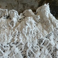 画像7: ALL OVER LACE WRIST FLARE DESIGN L/S TOPS / Ladies M (7)