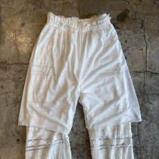 画像9: DRAWERS DESIGN LACE FLARE PANTS / W23~W33 (9)