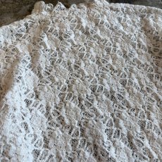 画像9: ALL OVER LACE WRIST FLARE DESIGN L/S TOPS / Ladies M (9)