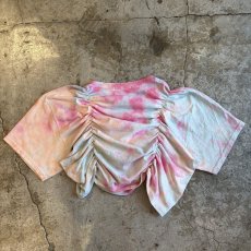 画像2: 【Wiz&Witch】"WEIRD" ONE-OFF SHIRRING TEE / OS (2)