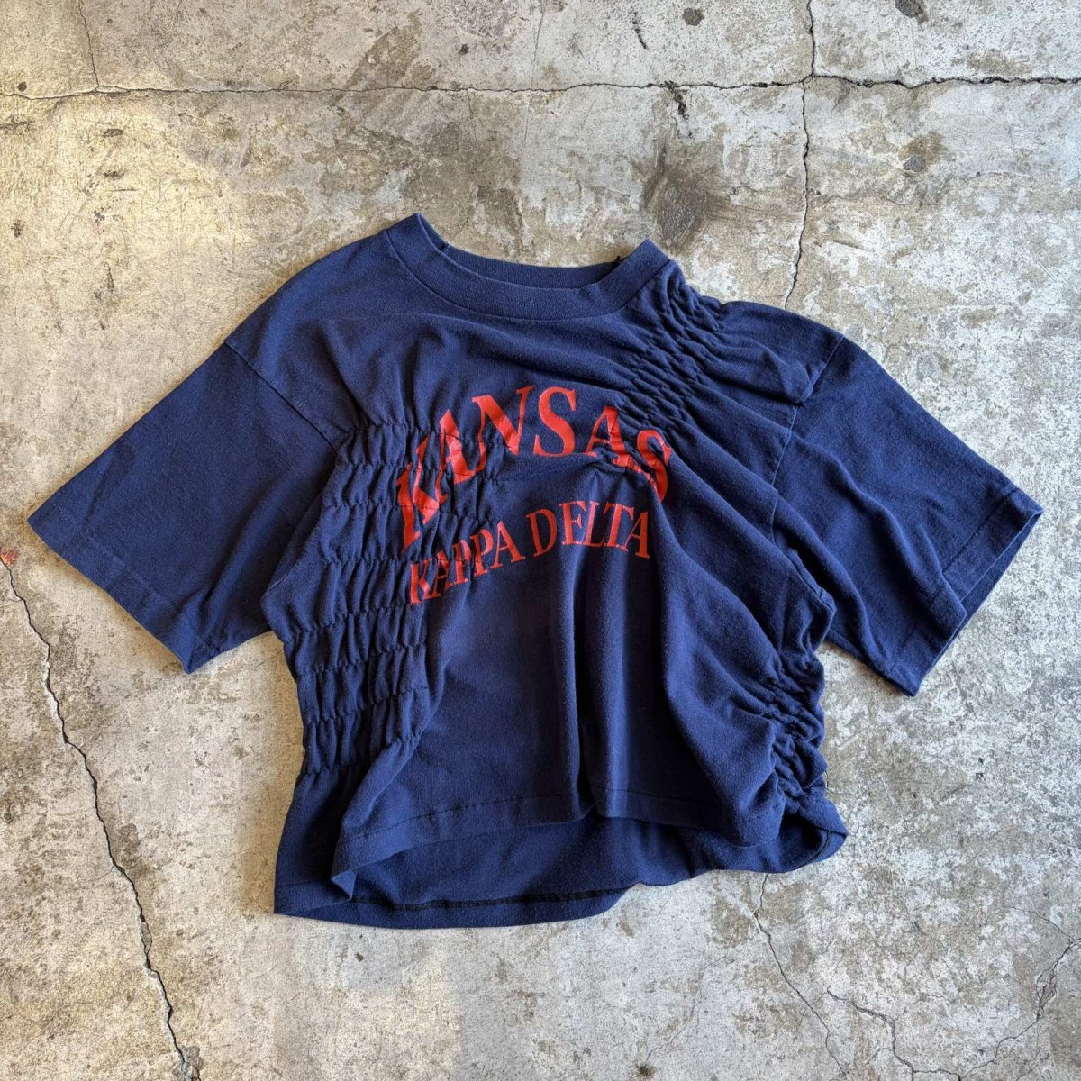 画像1: 【Wiz&Witch】"WEIRD" ONE-OFF SHIRRING TEE / OS (1)