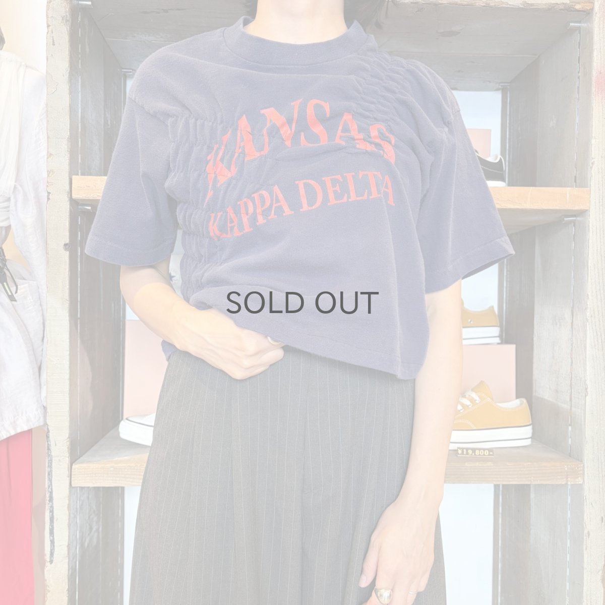 画像14: 【Wiz&Witch】"WEIRD" ONE-OFF SHIRRING TEE / OS (14)